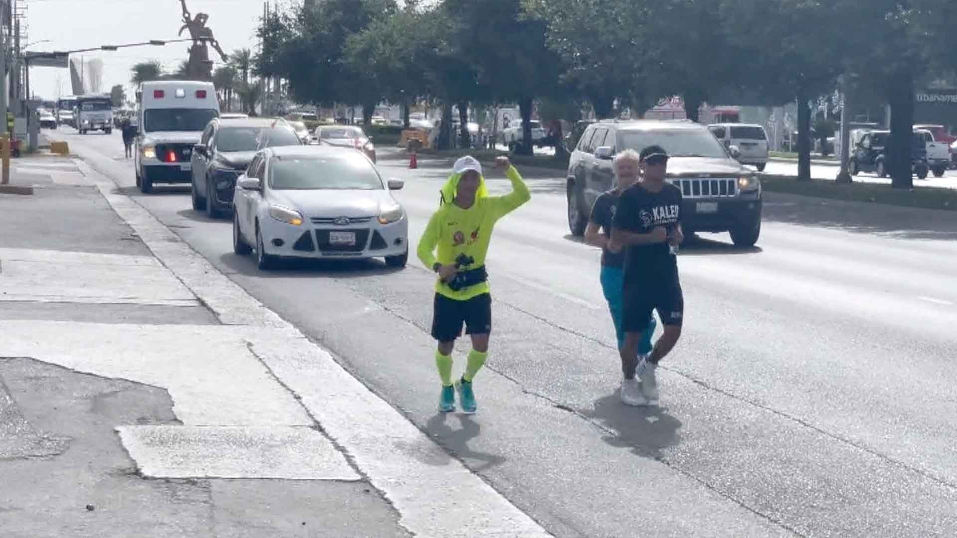 Japonés Inicia en Reynosa un Kilométrico Maratón con Causa