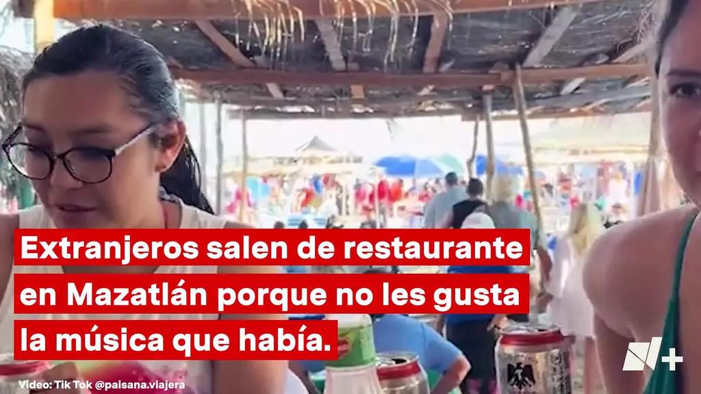FOTO: Extranjeros Abandonan Restaurante en Mazatlán por Música Regional 