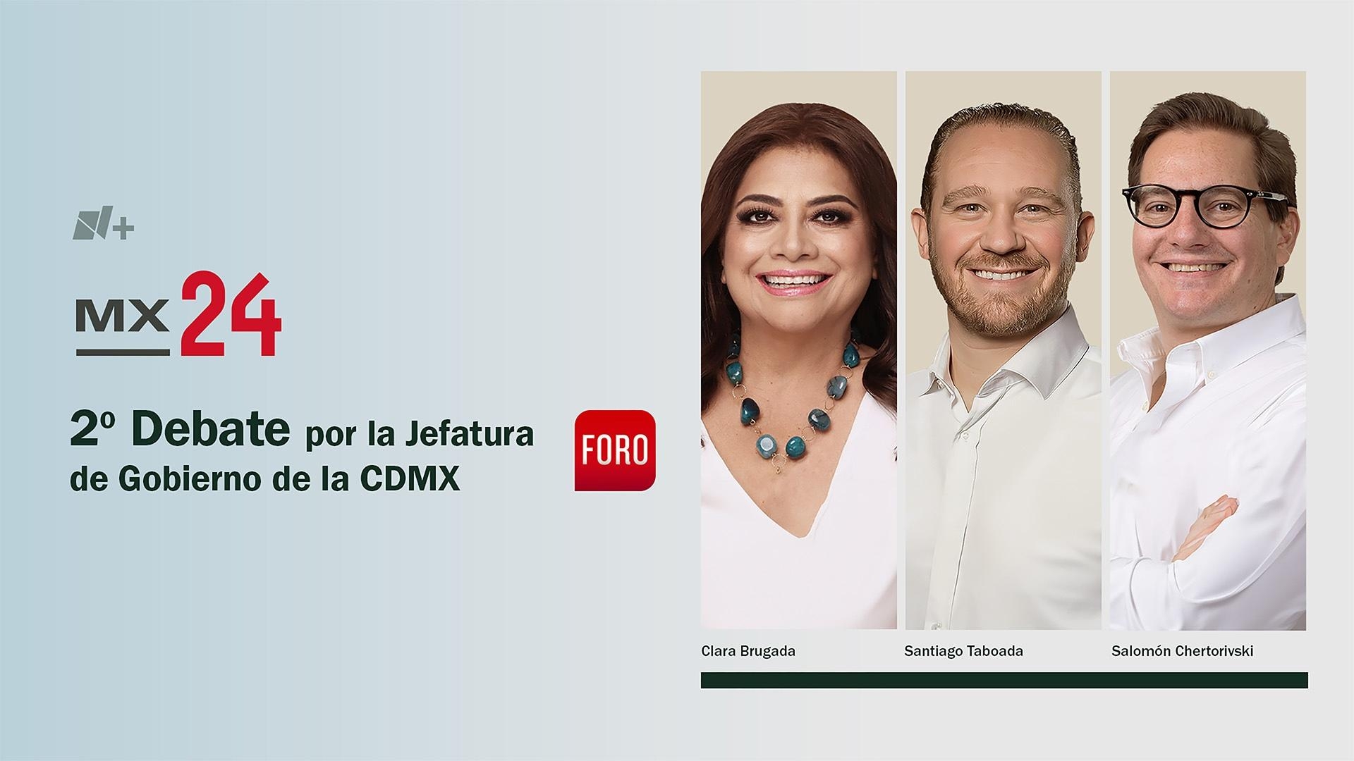 Sigue En Vivo el Segundo Debate entre los Candidatos a la Jefatura de Gobierno de la CDMX