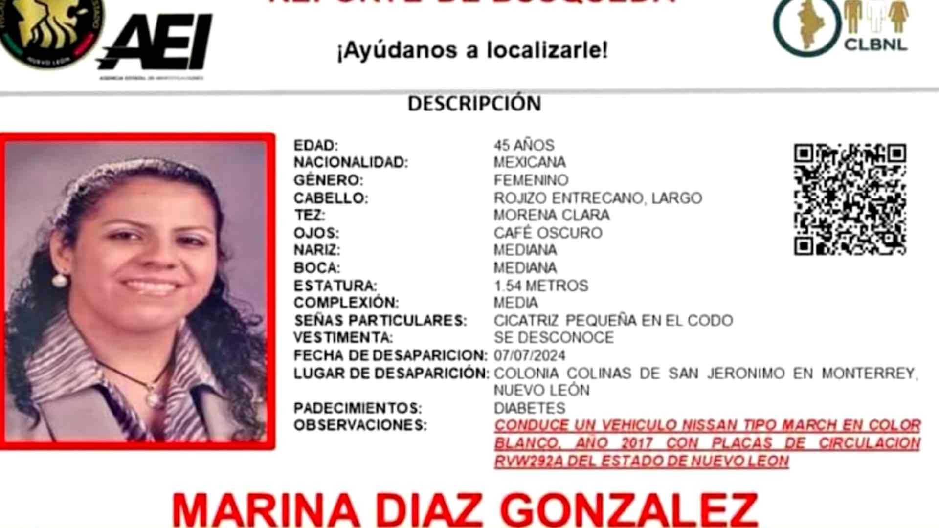 Maestra de Plantel en Monterrey Tiene 15 Días Desaparecida