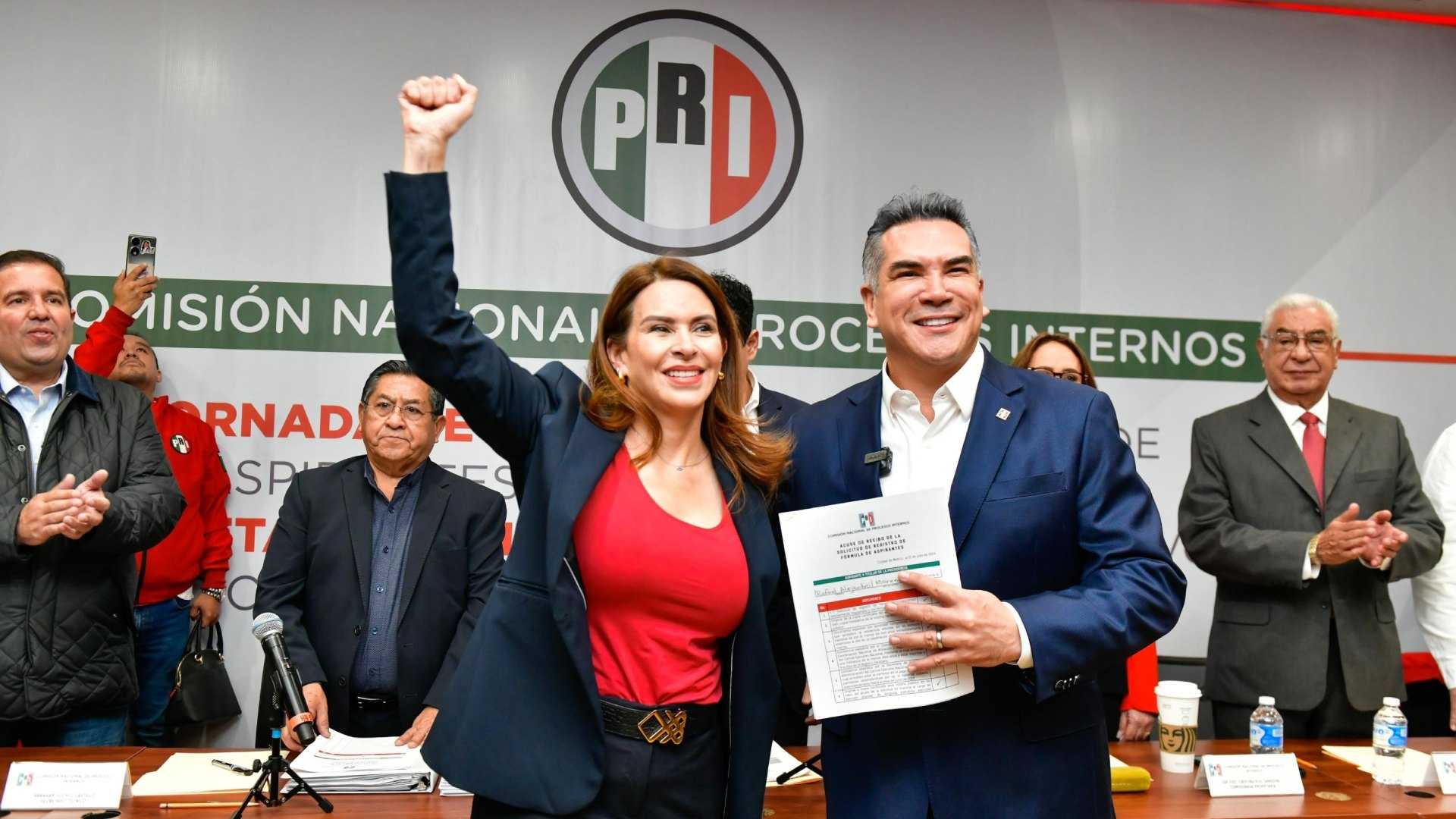 ‘Alito’ Moreno se Registra para Buscar Reelección en Dirigencia Nacional del PRI