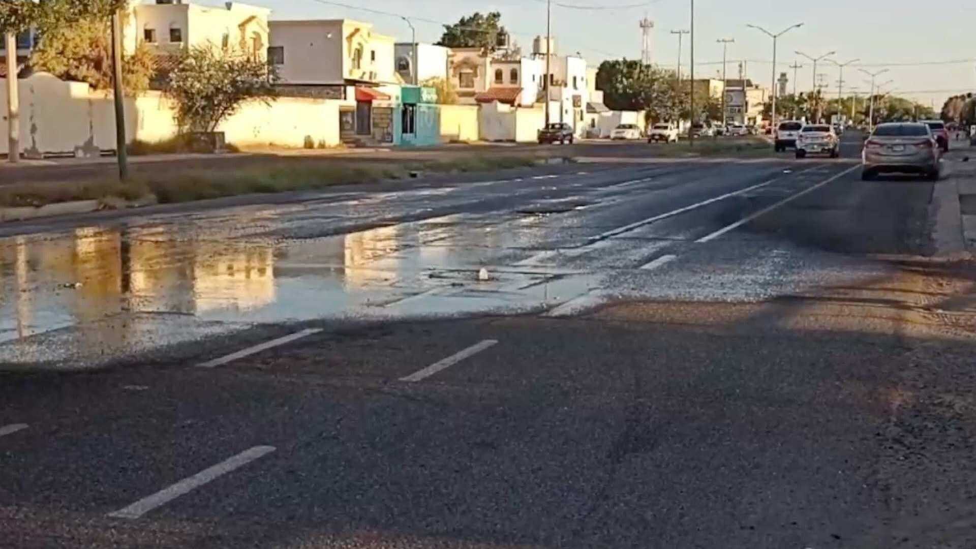 Reportan Fuga de Drenaje y Malos Olores en Colonia Villa Bonita de Hermosillo