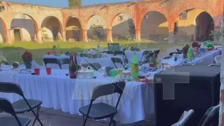 Despierta recorrió el interior de la exhacienda San José del Carmen, en Salvatierra, Guanajuato, donde ocurrió el ataque contra un grupo de jóvenes que celebraban una posada la madrugada del 17 de diciembre de 2023