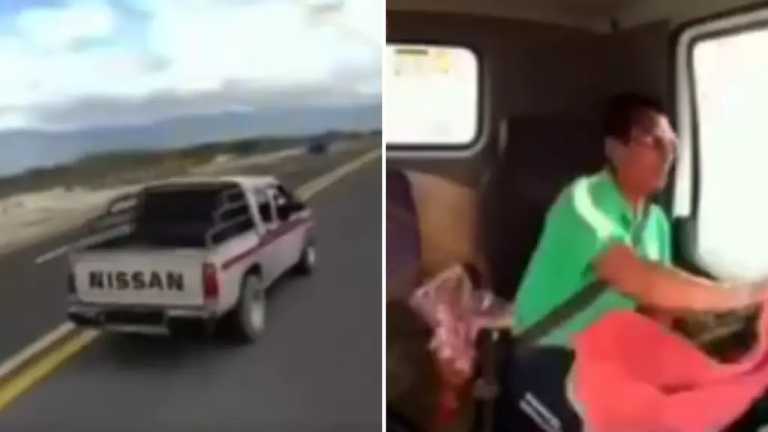 El operador de la unidad realizó una excelente maniobra para escapar de presuntos asaltantes en la autopista Tehuacán-San Gabriel Chilac.