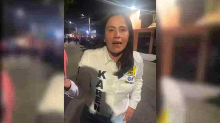 La candidata de la alianza PAN-PRI-PRD a la alcaldía Iztapalapa, Karen Quiroga, denunció una intromisión ilegal a su casa por parte de policías