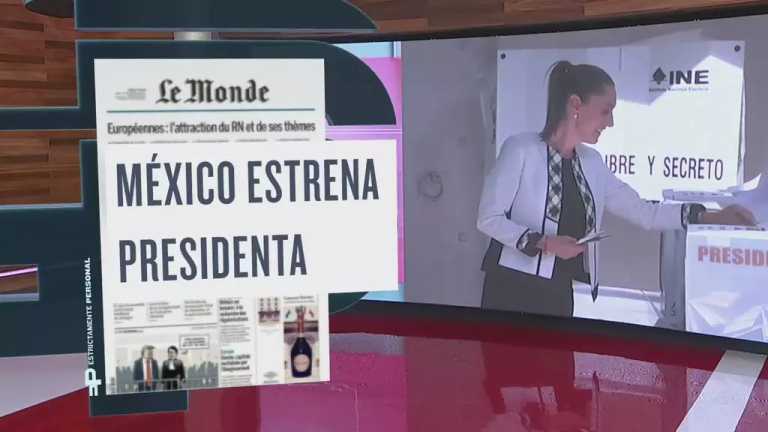 Las primeras planas de la prensa internacional mencionan a Claudia Sheinbaum como virtual ganadora a la presidencia de México y la primera mujer que llegará a ocupar el cargo en el país