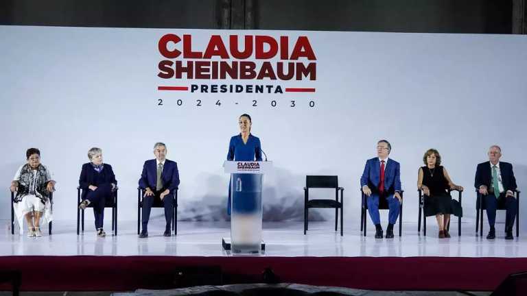 Claudia Sheinbaum, virtual presidenta electa, presentó hoy 20 de junio de 2024 en el Museo Interactivo de Economía la primera parte de su Gabinete