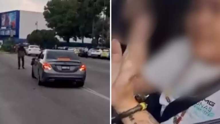 El conductor de un vehículo valuado en más de 400 mil pesos atropelló a un hombre y una mujer en el Boulevard 5 de Mayo entre 7 y 9 Oriente en Puebla.