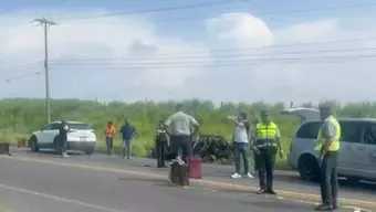 movilización por fuerte accidente en Alvarado