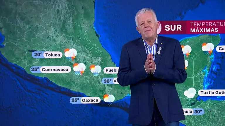 El Capitán Archie comenta que hoy 9 de Agosto de 2024, la Ciudad de México (CDMX) tendrá una temperatura máxima de 24 grados centígrados con alta probabilidad de lluvia