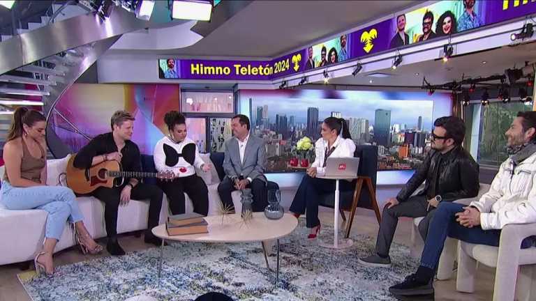 Lucerito Mijares, Alexander Acha, Aleks Syntek y Benny Ibarra hablan en entrevista para Despierta sobre la producción del Himno Teletón 2024