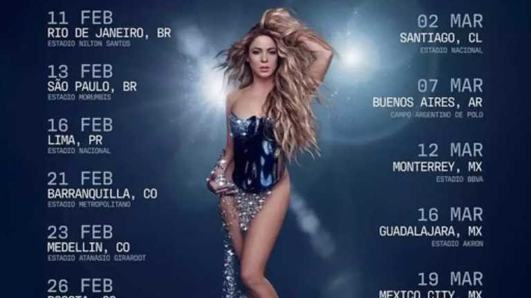 Shakira anunció las fechas de ‘Las Mujeres Ya No Lloran Tour’ por Latinoamérica; será del 11 de febrero al 19 de marzo y confirmó que vendrá a México