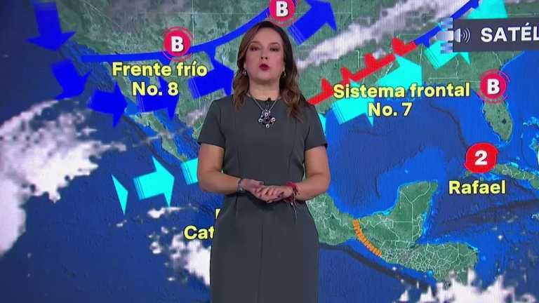 Raquel Méndez comenta hoy 7 de noviembre de 2024, que la Ciudad de México (CDMX) tendrá una temperatura máxima de 26 grados centígrados con clima caluroso