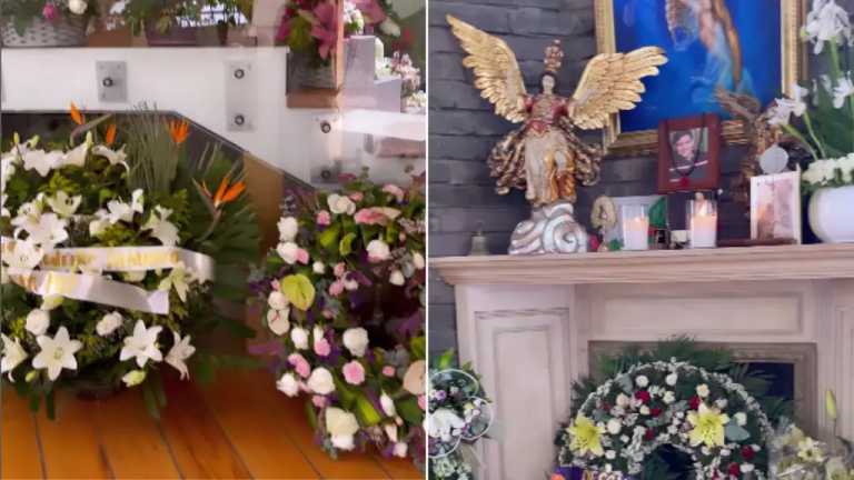 La actriz Maribel Guardia compartió un video en redes sociales donde muestra el altar en donde colocó las cenizas de su hijo Julián Figueroa