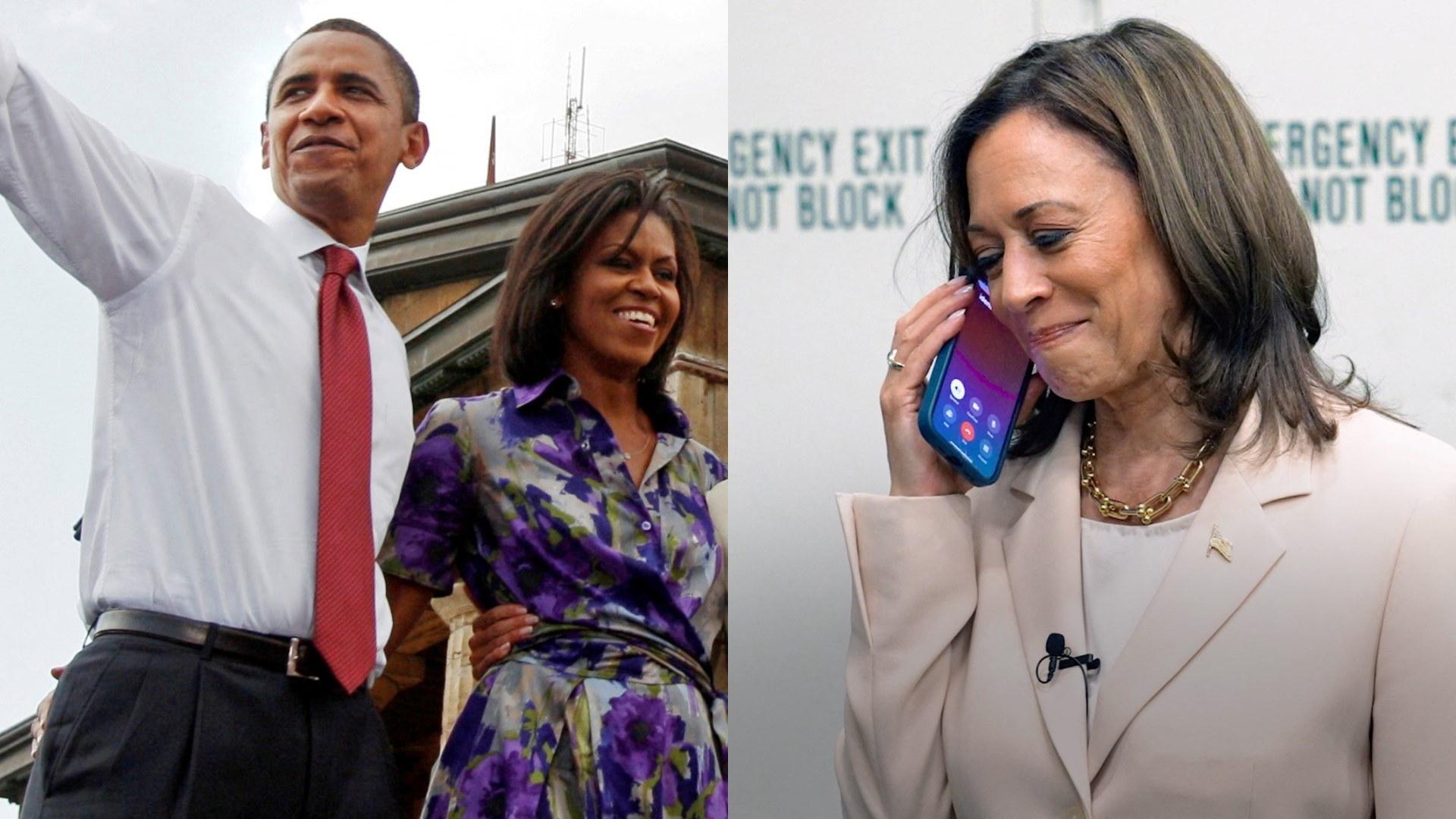 Los Obama Respaldan Candidatura Presidencial de Kamala Harris