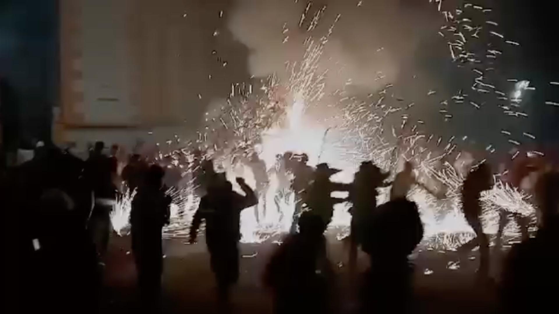 Explotan 'Toritos' en Celebración de Fiesta Patronal; Hay 2 Heridos con Quemaduras