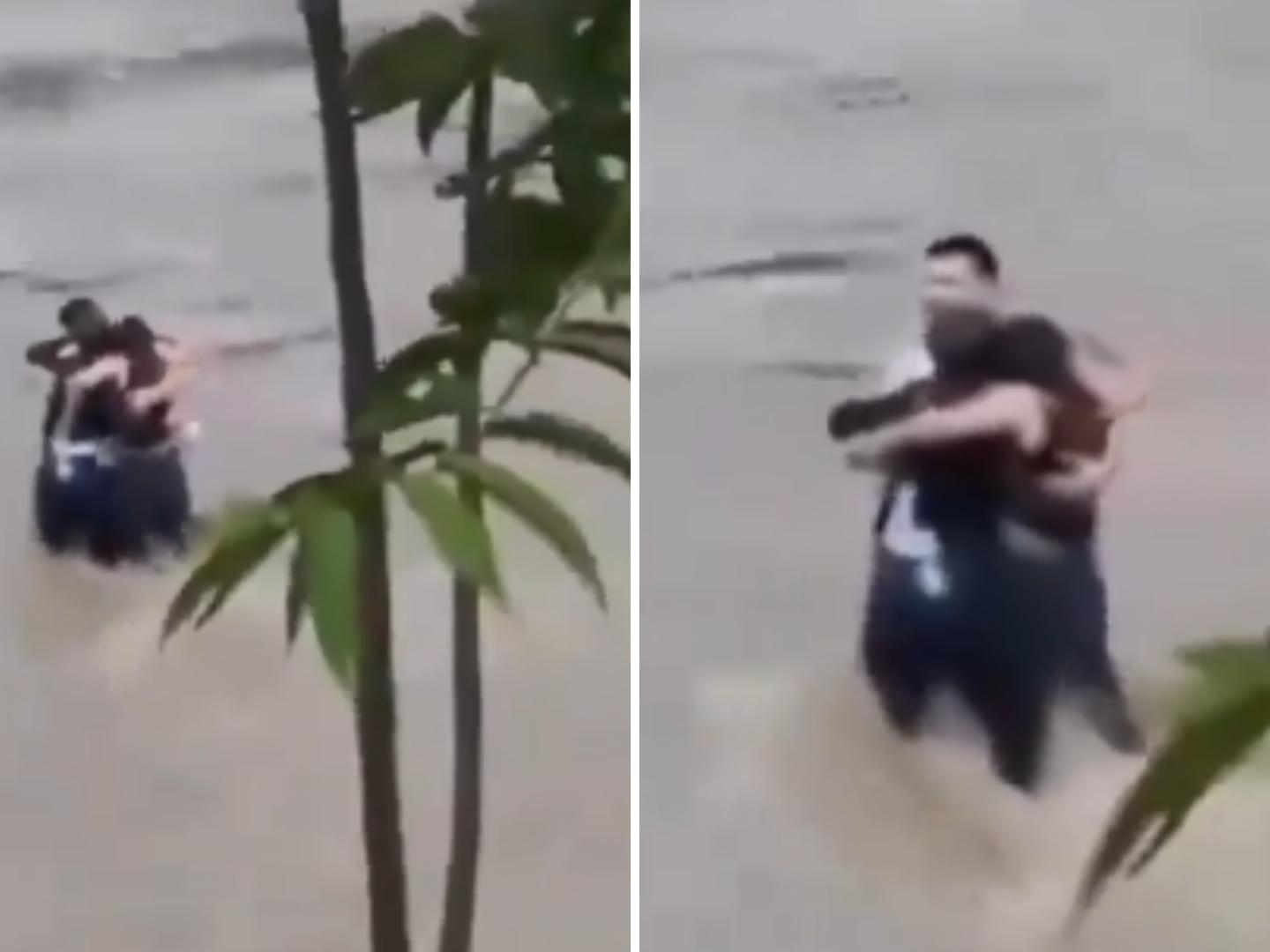  Video: Amigos Se Abrazan Antes de Morir Ahogados en Inundación 