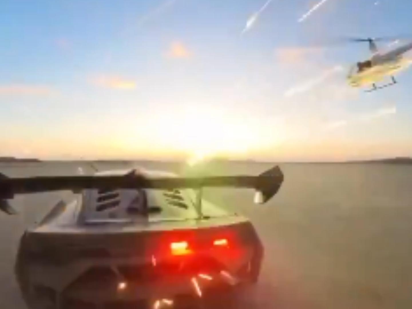 Youtuber, Detenido por Disparos de Pirotecnia desde Helicóptero a Lamborghini: Así es el Video