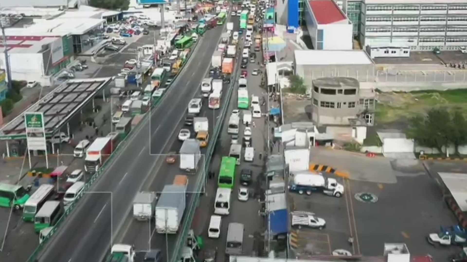 Así se Ven Desde el Aire las Afectaciones por la Suspensión de Servicio en la Línea A del Metro