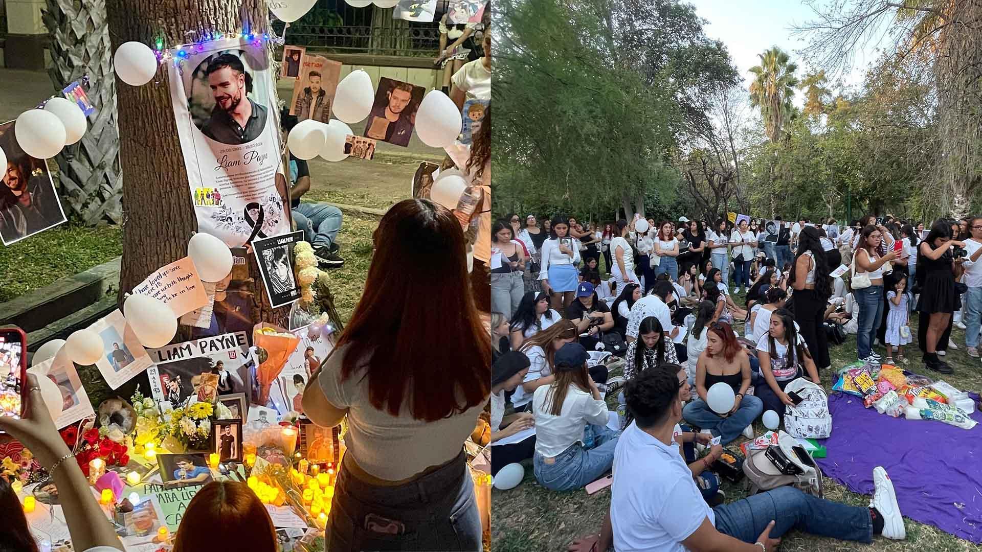 Fanáticas laguneras se reunieron en el bosque Venustiano Carranza para rendir homenaje a Liam Payne.