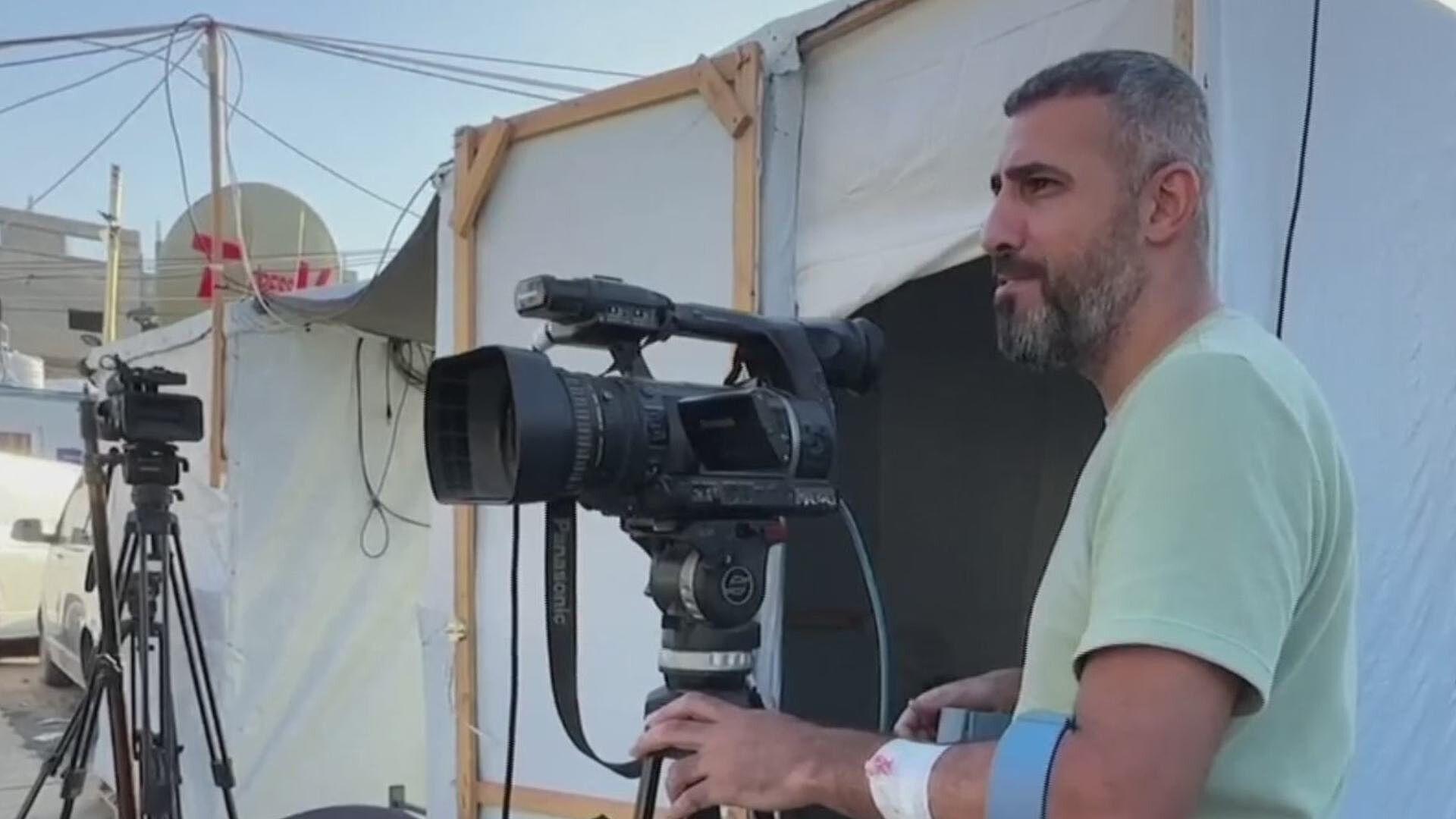 Camarógrafo Regresa a Trabajar tras Amputación de Pierna por Bombardeo en Gaza