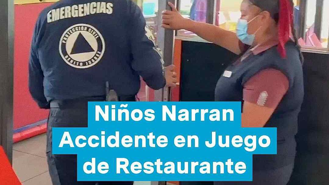 Foto: Niños Narran Accidente en Juego de Restaurante
