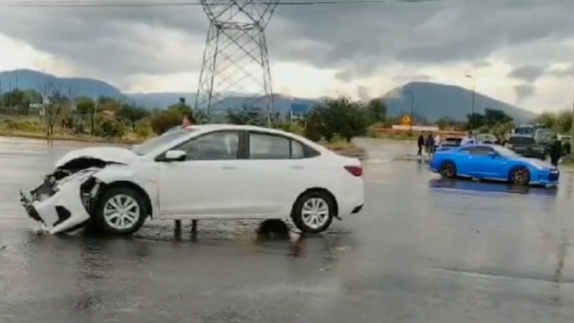 Accidente Libramiento Sur que entronca con la autopista Siglo XXI 