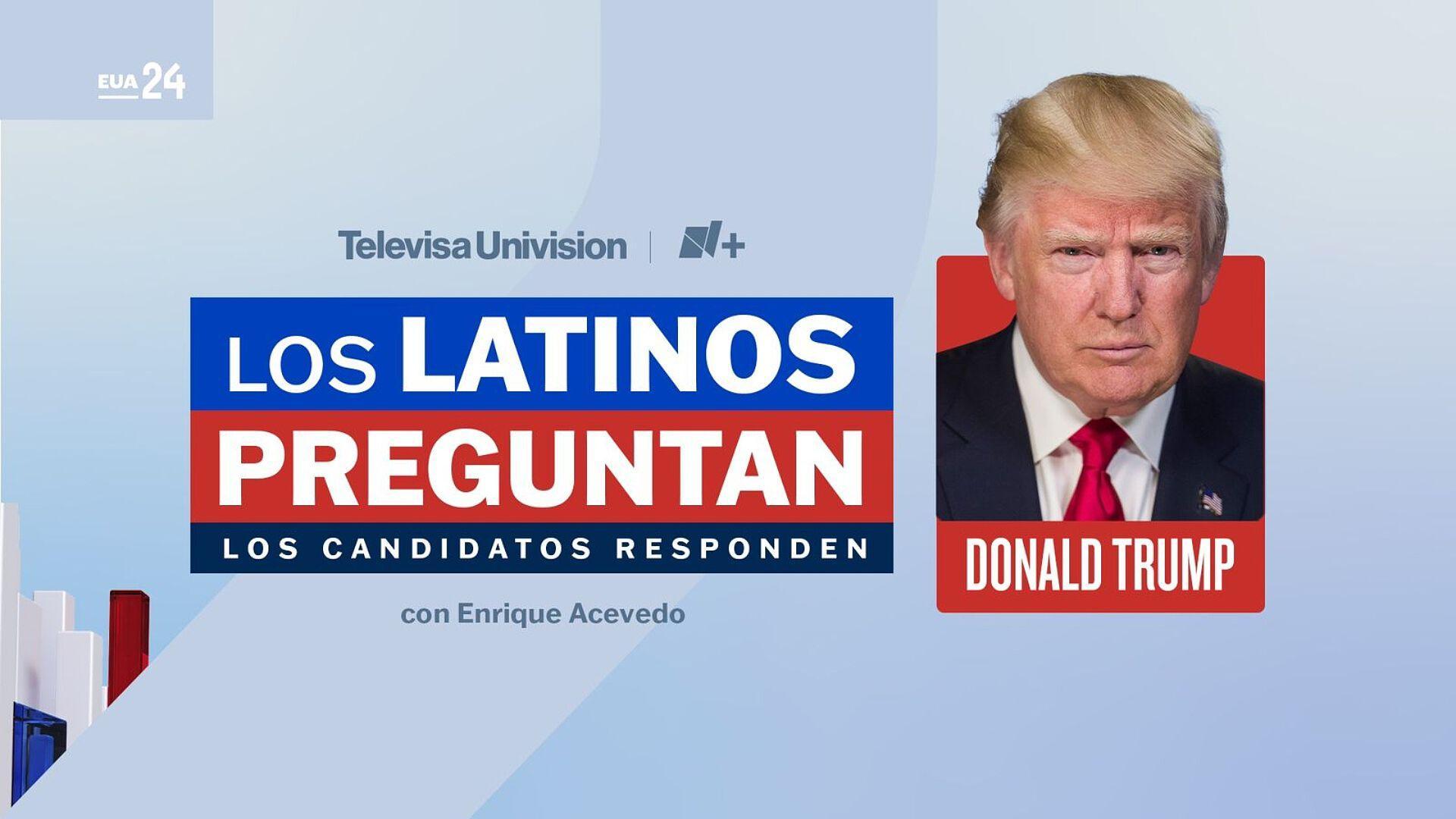 FOTO: Donald Trump Responde Preguntas de Latinos en N+ | 16 de Octubre del 2024	