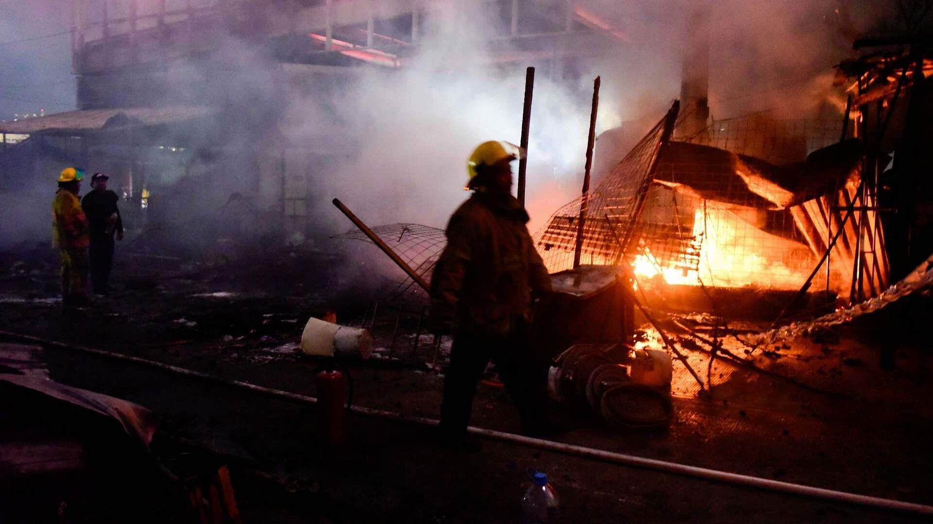 FOTO: Incendio en Mercado de Acapulco 