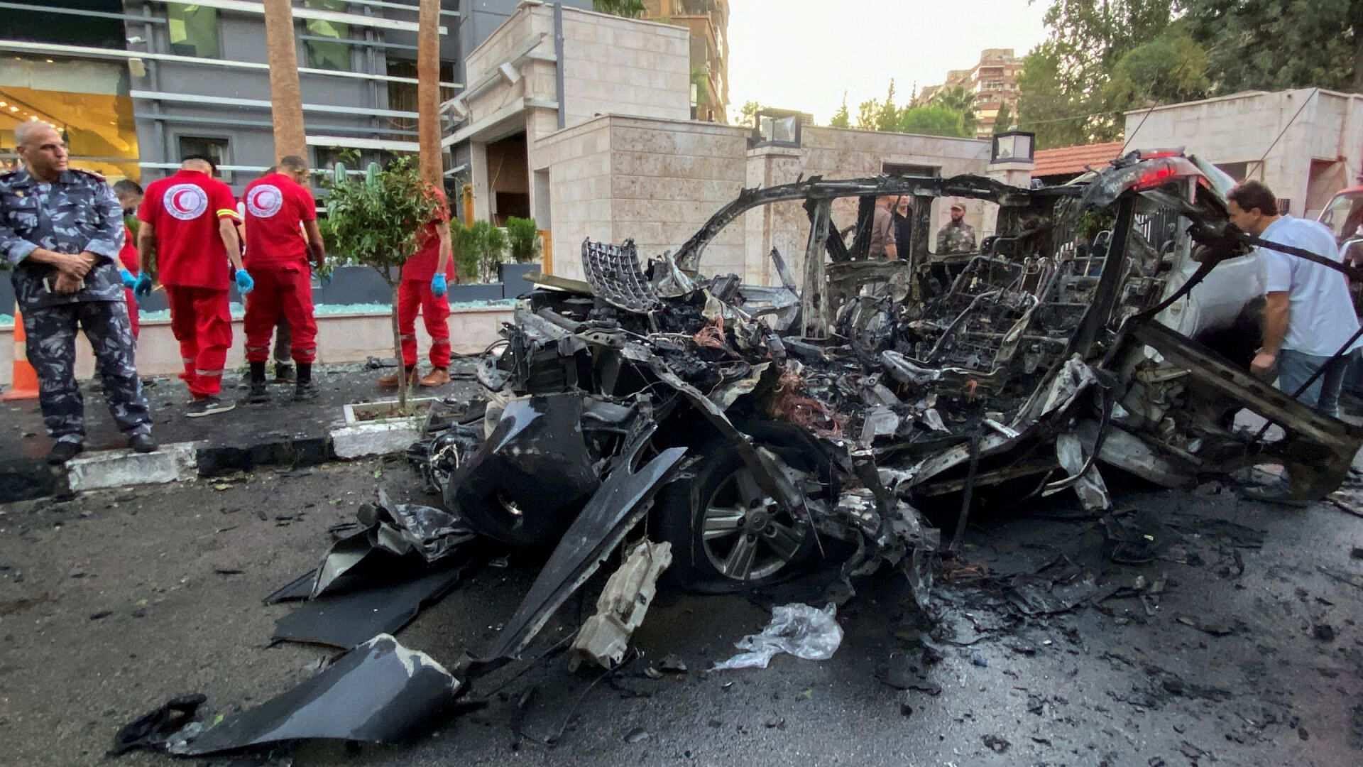 Foto: Damasco Siria Explosión Vehículo 