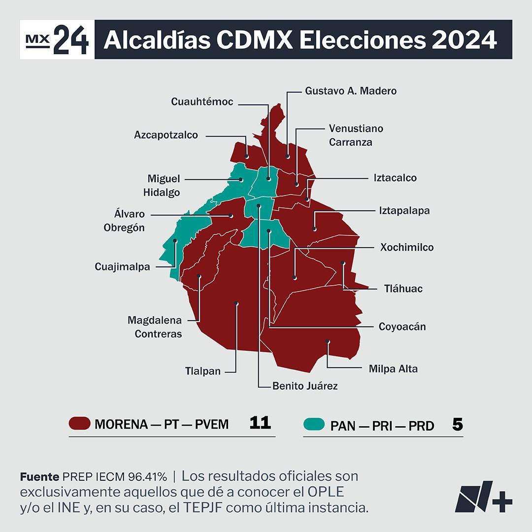 Resultados Alcaldía CDMX 2024