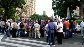 Protestan en Centro Histórico de CDMX