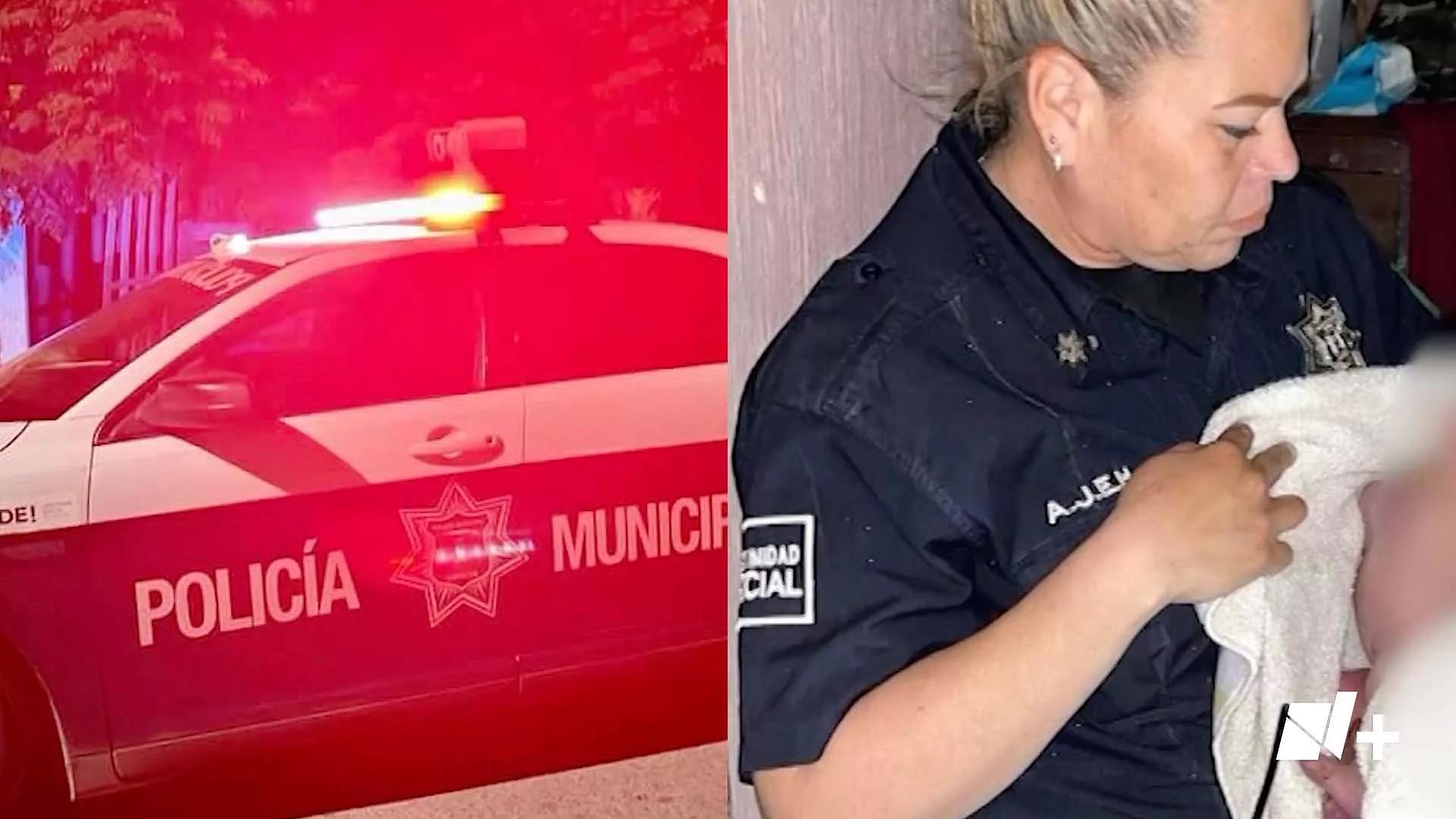 Policías de Torreón Ayudan a Mujer que Estaba Dando a Luz en su Casa