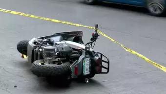 Foto: Motociclista Muere en Calles de Azcapotzalco