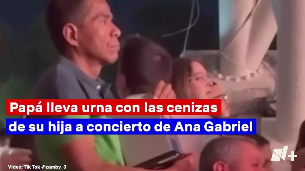 Foto: Papá Lleva Urna con las Cenizas de su Hija a Concierto de Ana Gabriel