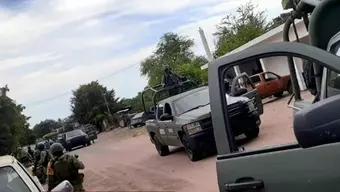 Foto: Sujetos Armados se Enfrentan a Elementos de la GN en Angostura, Sinaloa