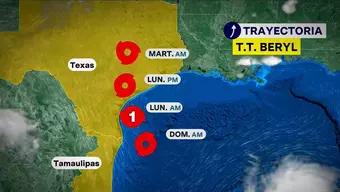 Foto: Beryl Se Convertirá en Huracán Antes de Tocar Tierra en Texas