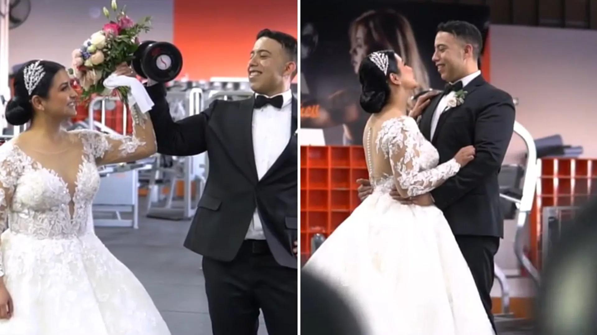 VIDEO: Pareja Hace Video de Bodas Dentro de Gimnasio Porque Ahí se  Conocieron