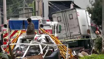 Deja 2 Muertos Choque de Camión sin Frenos en la Carretera México-Toluca