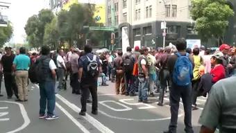 Foto: Manifestantes Bloquean Eje Central Lázaro Cárdenas; Alternativas Viales
