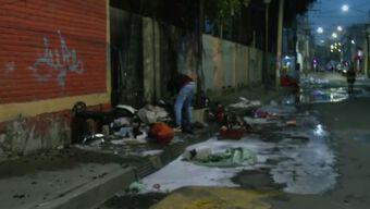 Incendio en la Vía Pública en la Colonia Morelos