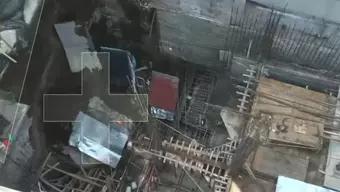 Foto: Así se Ve desde el Aire el Derrumbe en una Construcción en Río Mixcoac