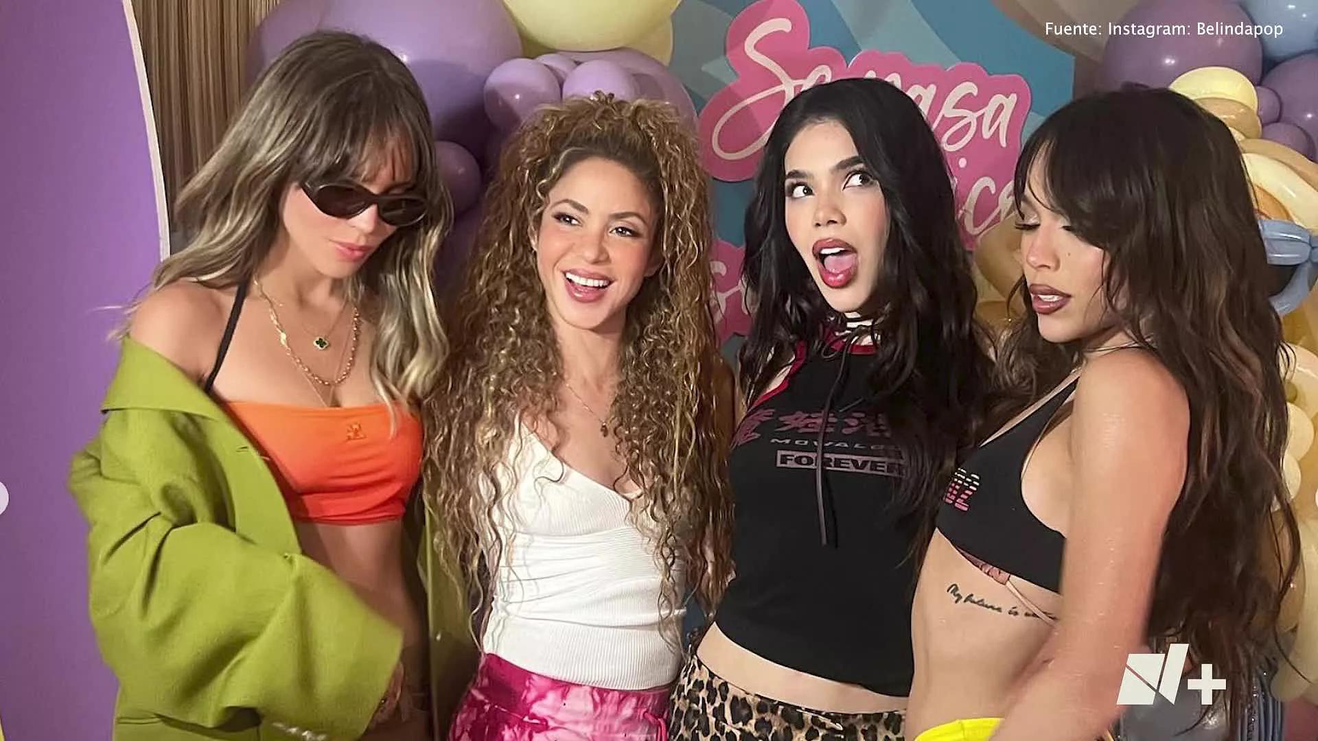 Shakira Celebra la Soltería con Belinda, Danna Paola y Kenia Os