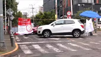 FOTO: Vecinos de Colonia Granada, CDMX, Protestan Contra Construcciones