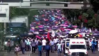 Foto: Protesta de la CNTE en Oaxaca por Incumplimientos del Gobierno Estatal