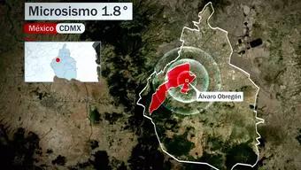 Foto: Se Registra Microsismo de Magnitud 1.8 en Alcaldía Álvaro Obregón, CDMX