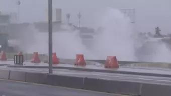 fuerte oleaje en playas de Veracruz durante frente frío 10