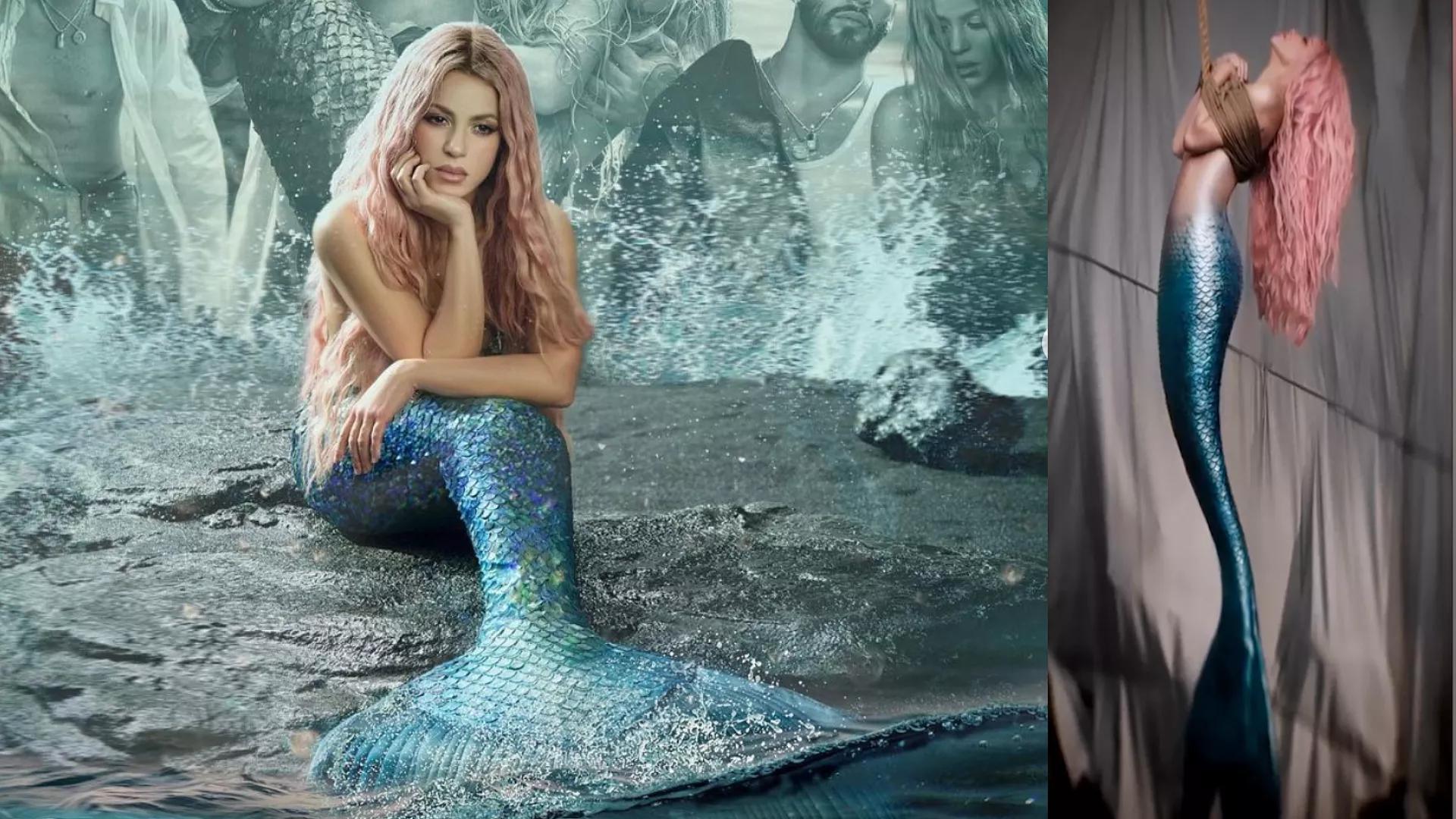 Shakira Revela Cuánto Pesaba Cola de Sirena que Usó en Video