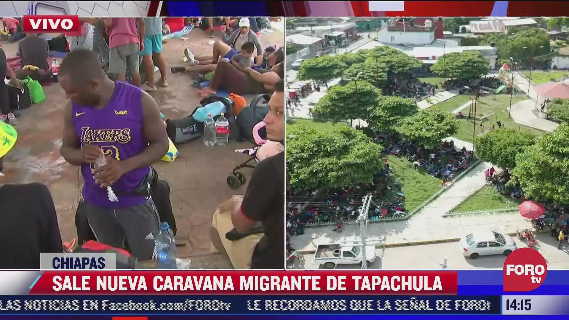 Sale nueva caravana migrante de Chiapas