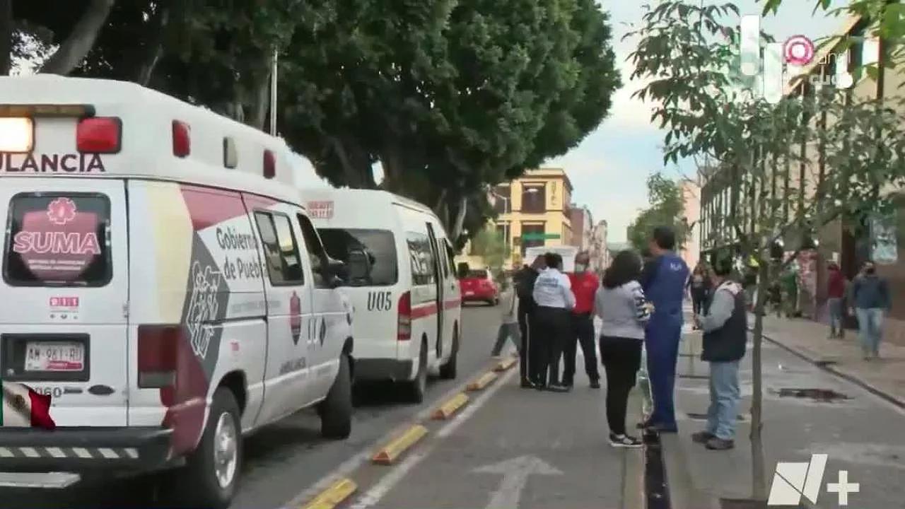 Una mujer fue atropellada por unidad de transporte público en Puebla